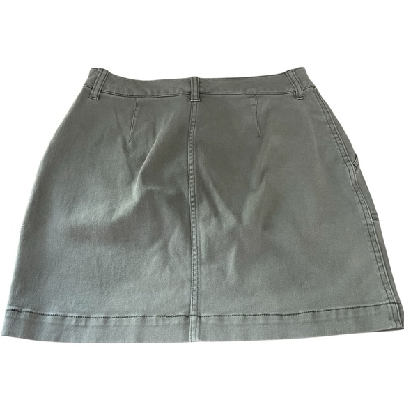 Faherty Green Mini A-Line Cargo Skirt - Picture 4 of 6